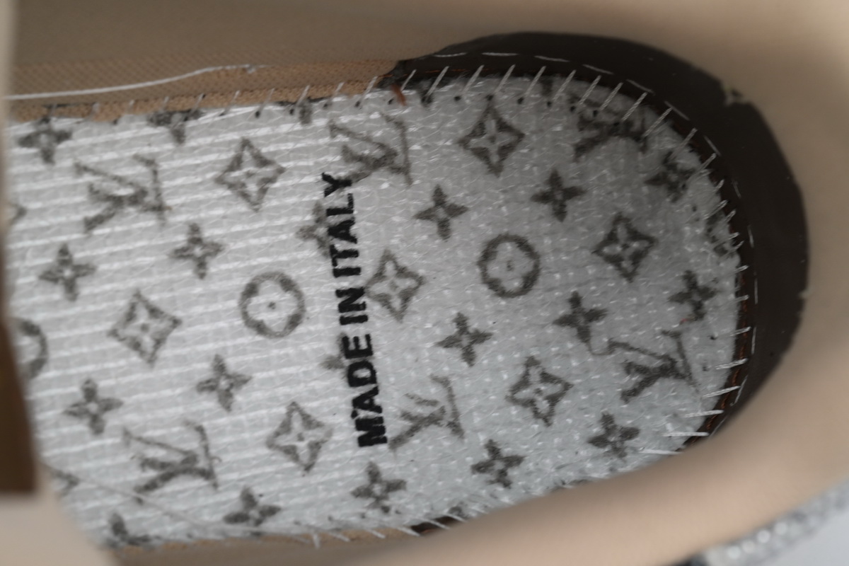 Louis Vuitton Trainer Khaki Camouflage Rhinestone