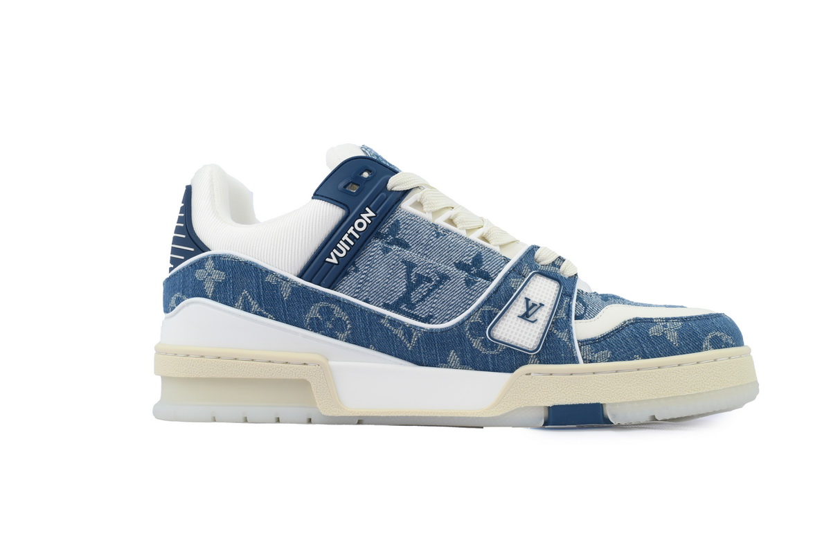 Louis Vuitton Trainer Sneaker Transparent Denim Blue