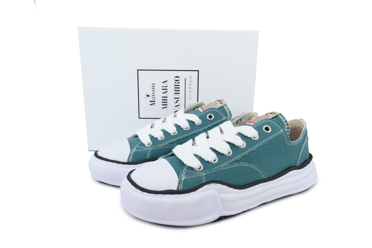 Mihara Yasuhiro Hank OG Sole Canvas Low White Green NO.727