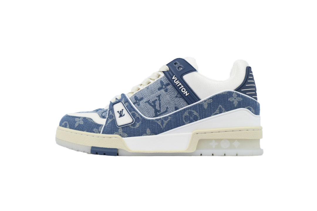Louis Vuitton Trainer Sneaker Transparent Denim Blue