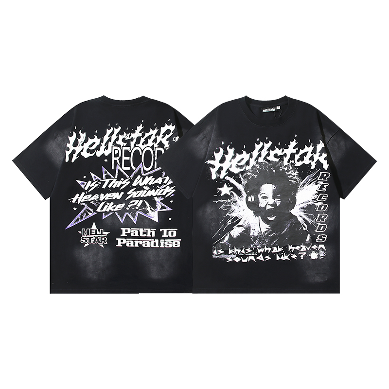Hellstar Music Boy Records T-Shirt Black