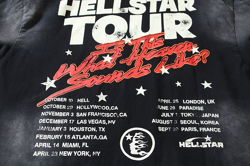 Hellstar Tour Path To Paradise T-Shirt Black Red