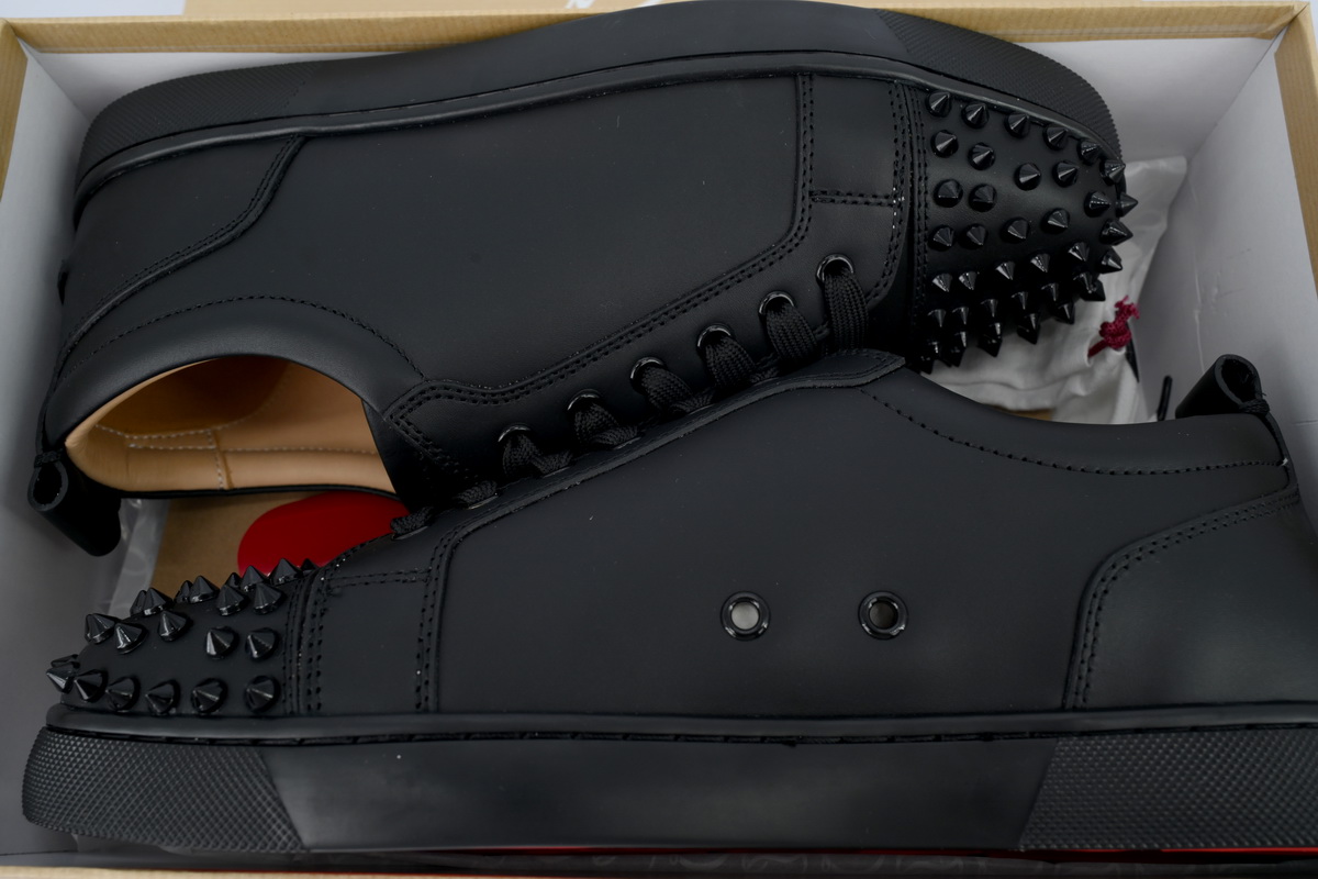 Christian Louboutin Louis Junior Spikes Black