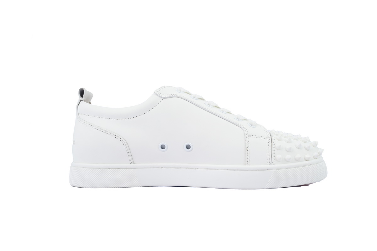 Christian Louboutin Louis Junior Spikes White