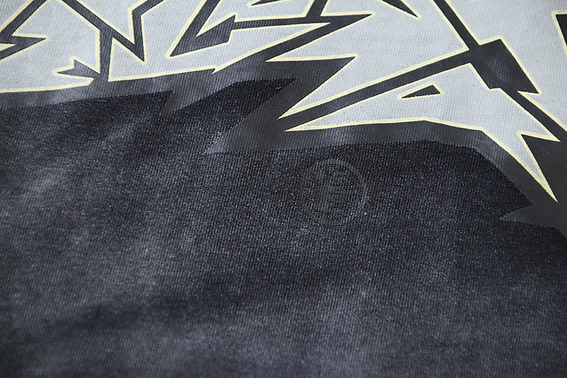 Hellstar Crack Print T-shirt Black