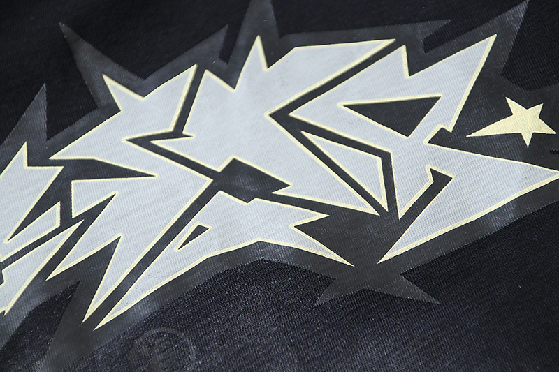 Hellstar Crack Print T-shirt Black