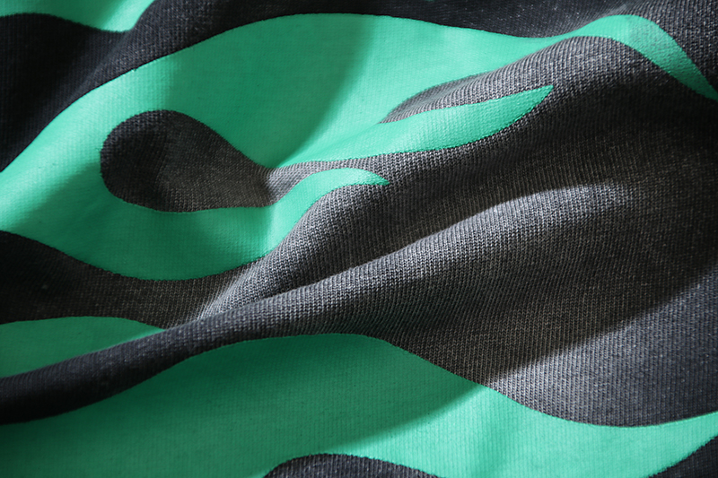 Hellstar Star Gel Sport Logo Washed T-shirt Black Green