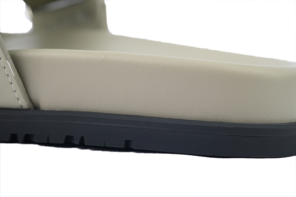 Hermes Calfskin Chypre Sandals Khaki