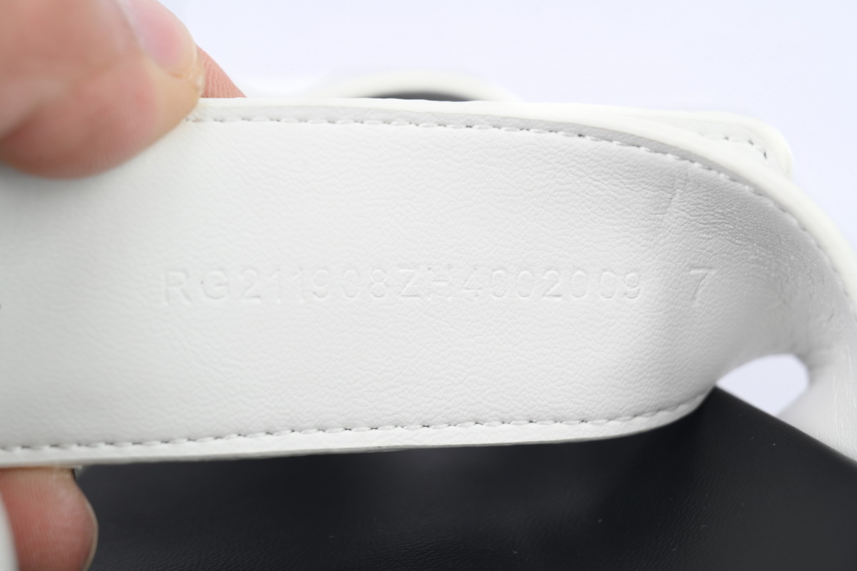 Hermes Calfskin Chypre Sandals White