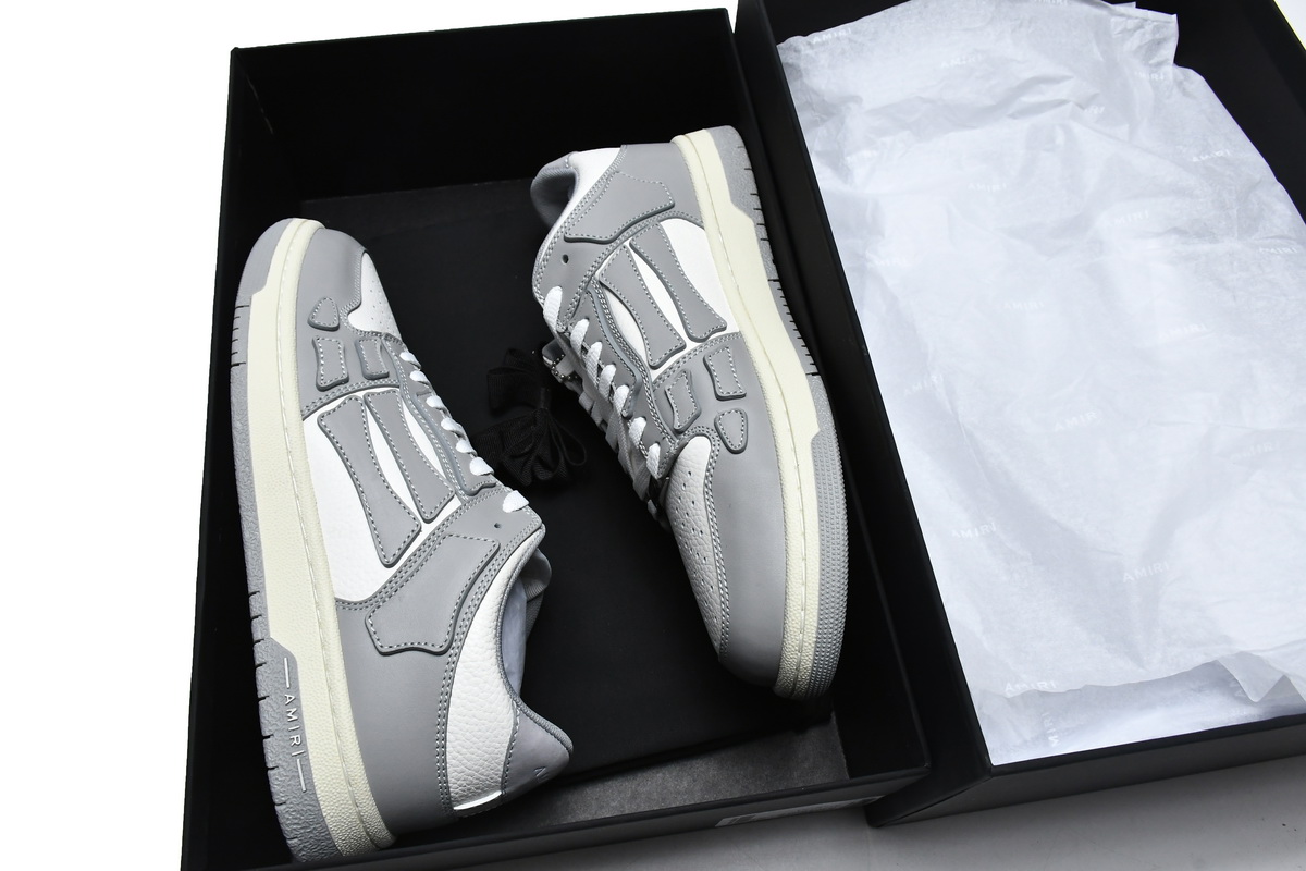 Amiri Skel Top Low White Grey