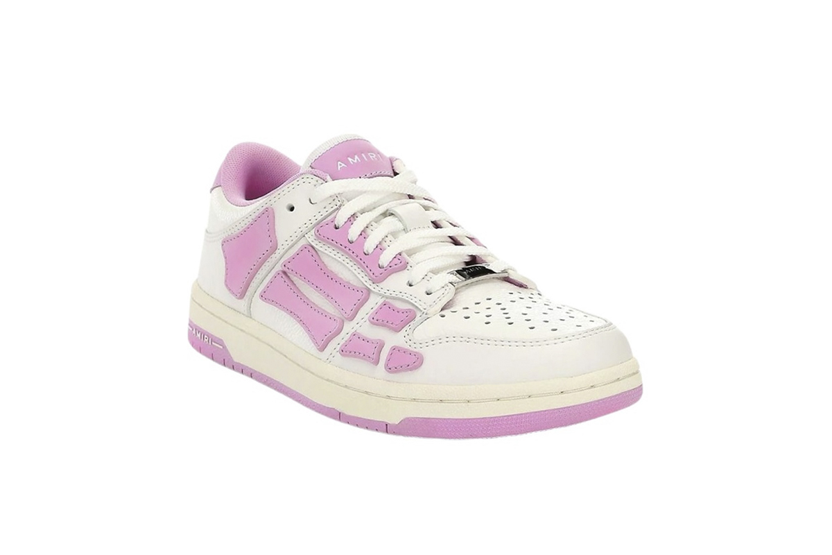 Amiri Skel Top Low White Pink