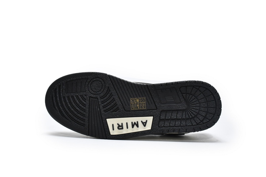 Amiri Skel Top Low White Black White