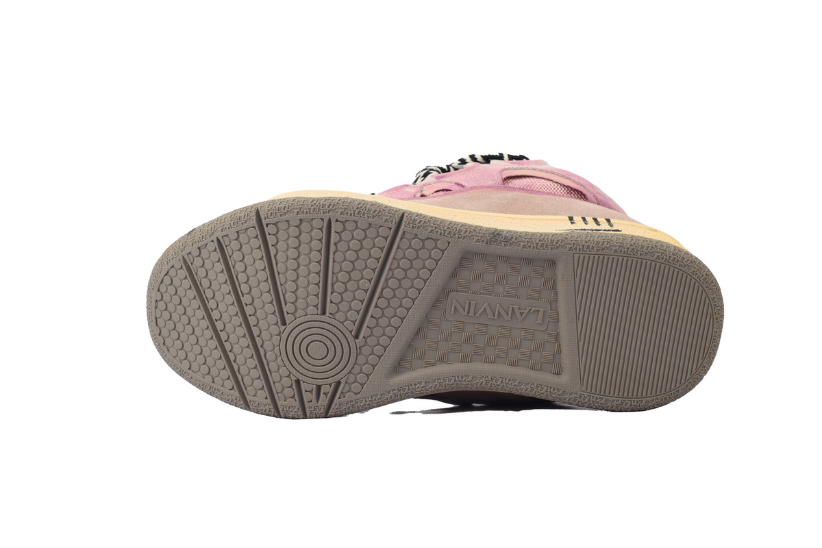 Lanvin Leather Curb x Gallery Dept Sneakers Paint Drip Pale Pink