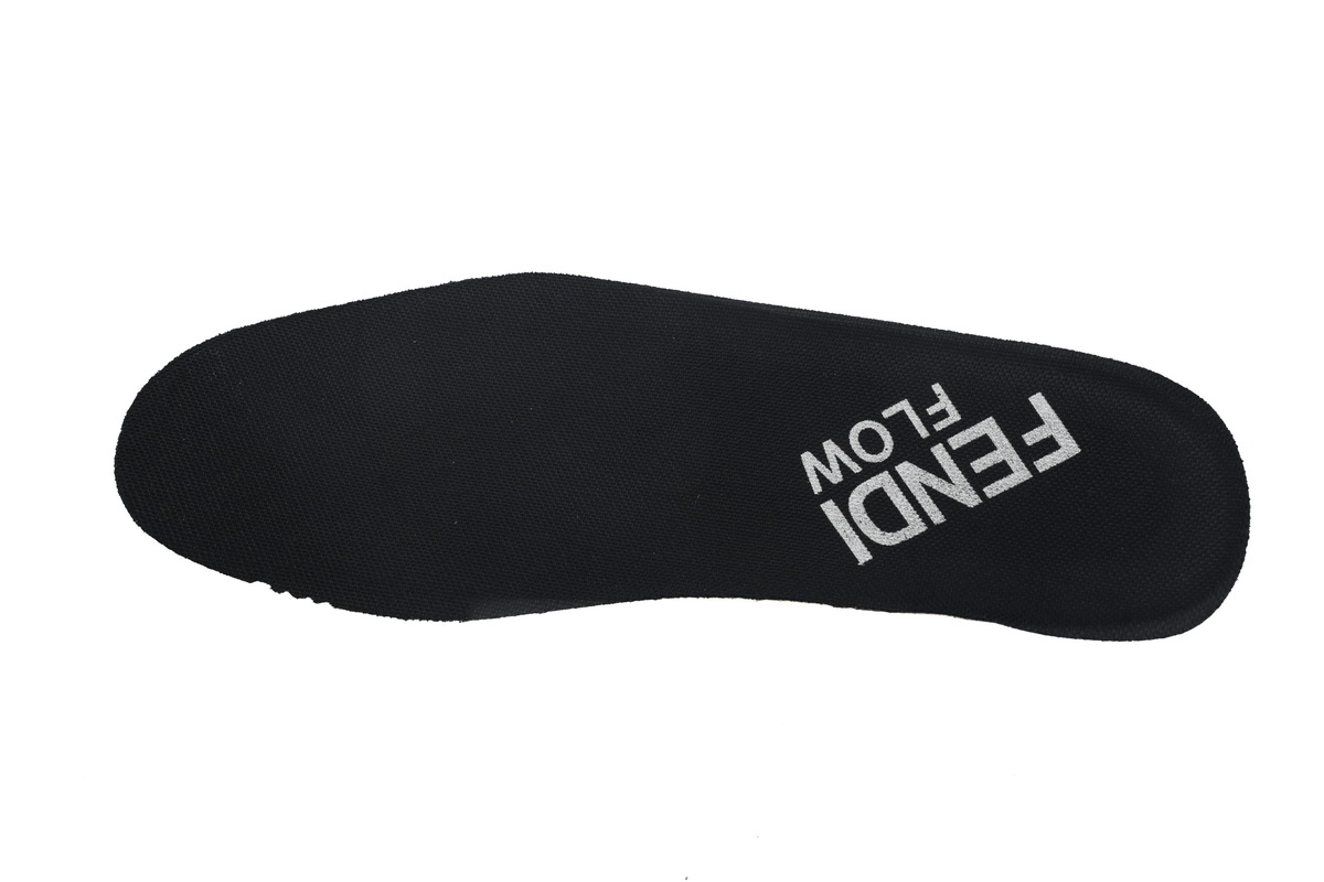 Fendi Knit Fabric And Rubber Flow Mesh Running Sneakers Brown