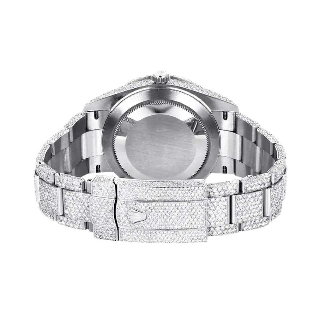 Rolex Diamond Embezzled Datejust 41 Silver 5996 100000612DED4