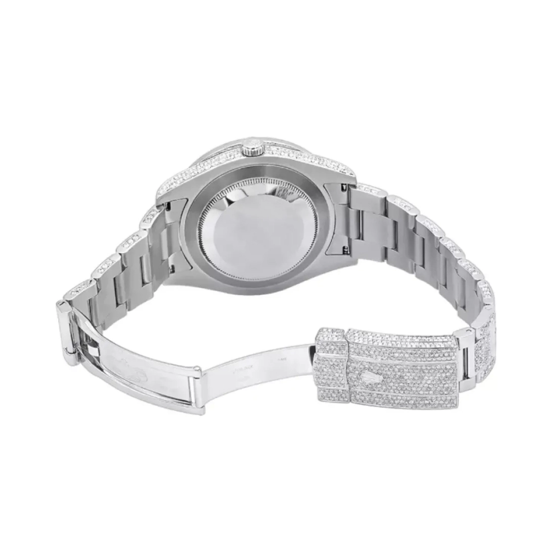 Rolex Diamond Embezzled Datejust 41 Silver 5996 100000612DED4