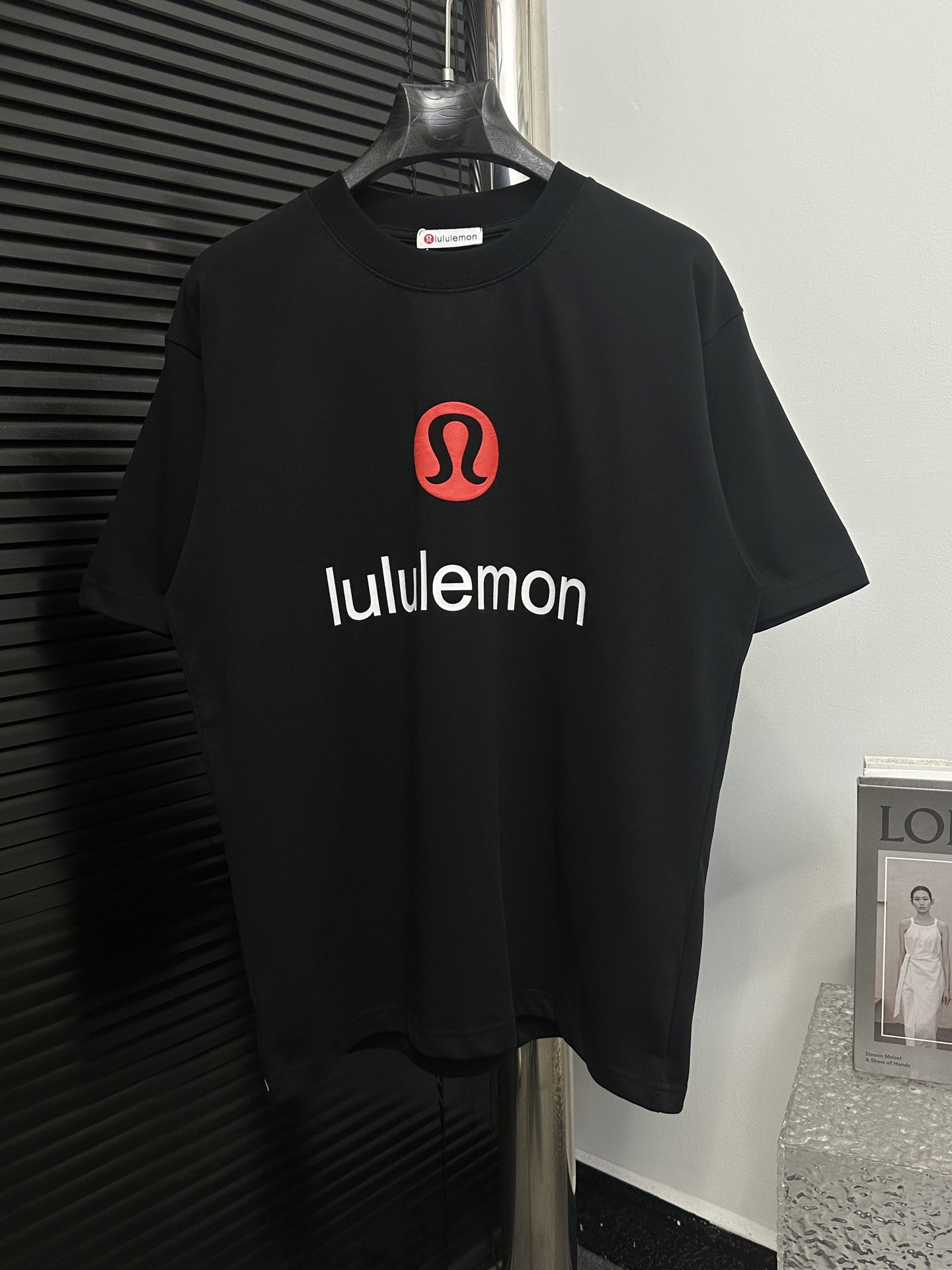 Lulu Round Neck Short Sleeve T-shirt Black