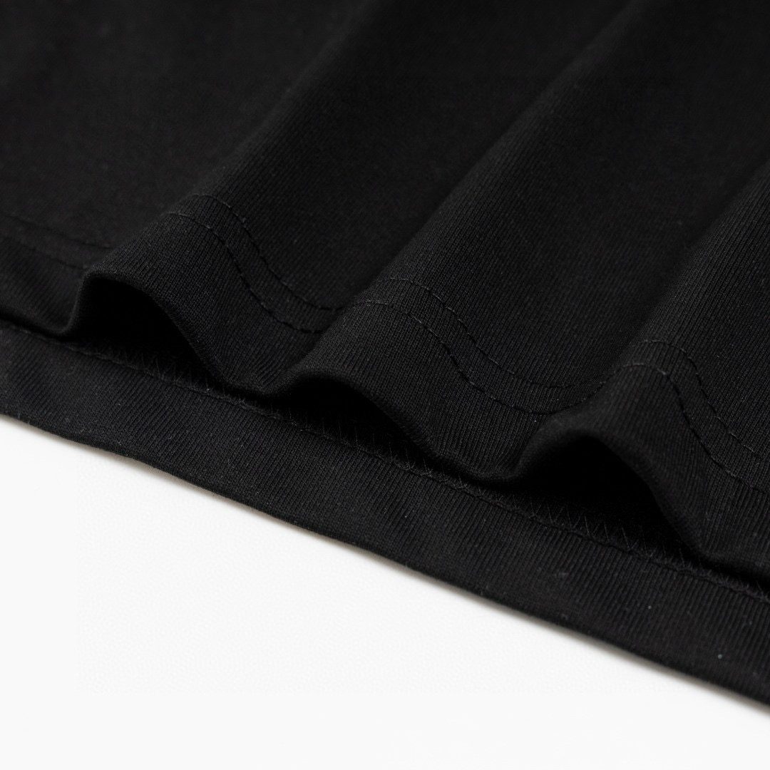 Lulu Letter Logo Laminated Three-dimensional T-shirt