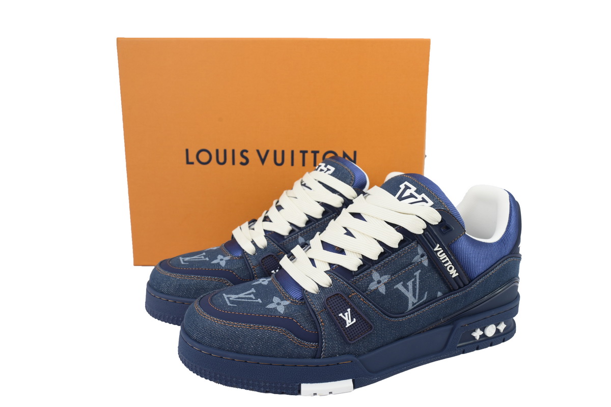 Louis Vuitton Sneaker Deep Blue Cowboy