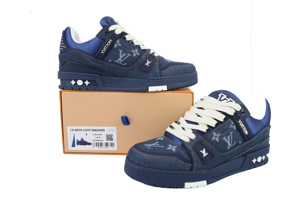 Louis Vuitton Sneaker Deep Blue Cowboy