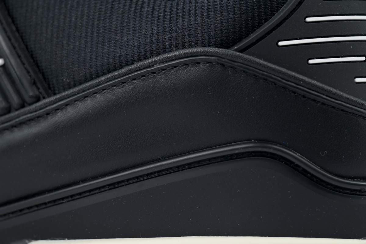 Louis Vuitton Sneaker Black Skin And White Background