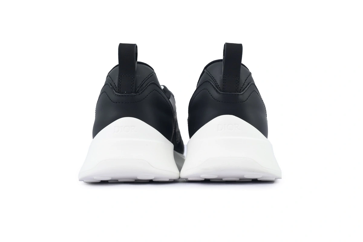 Dior B25 Runner Black Smooth Calfskin Oblique Jacquard