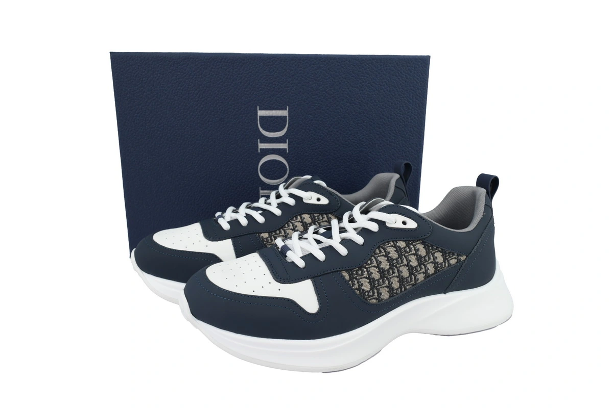 Dior B25 Runner Navy Blue Oblique Jacquard