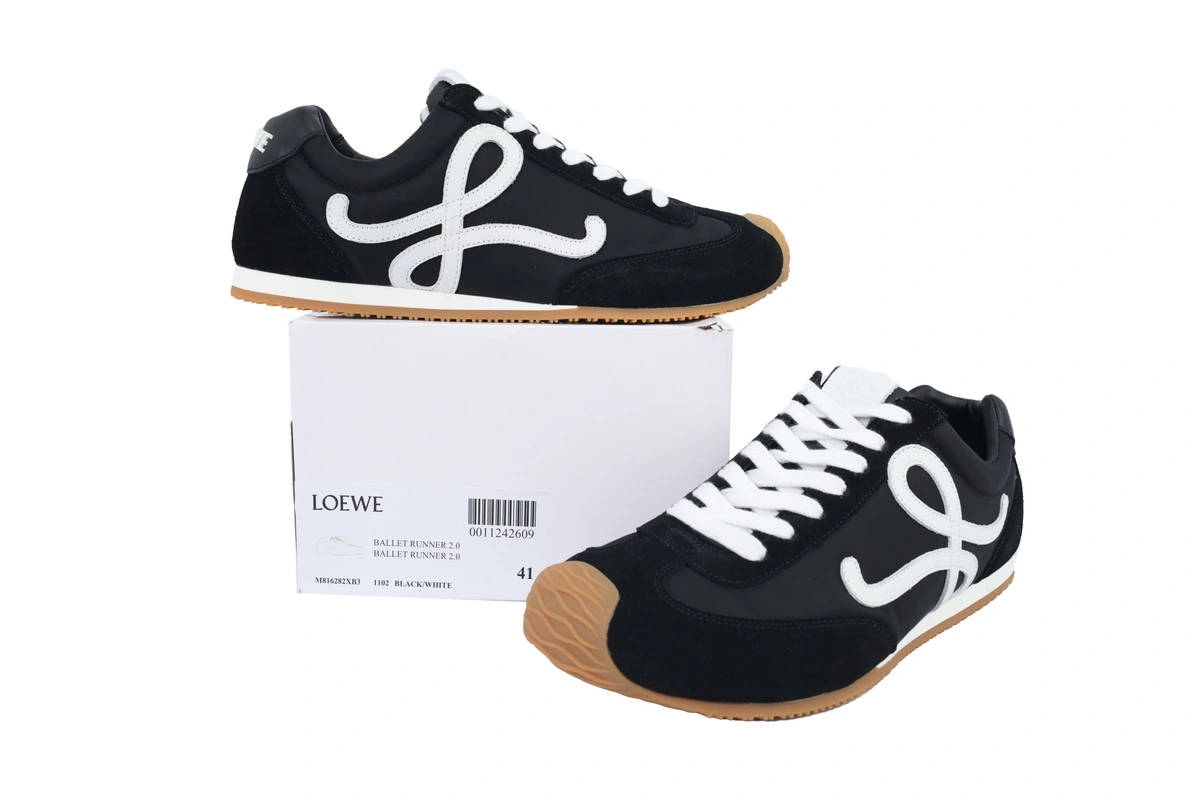 LOEWE Ballet Runner 2.0 Black And White LLBR282X01-1102