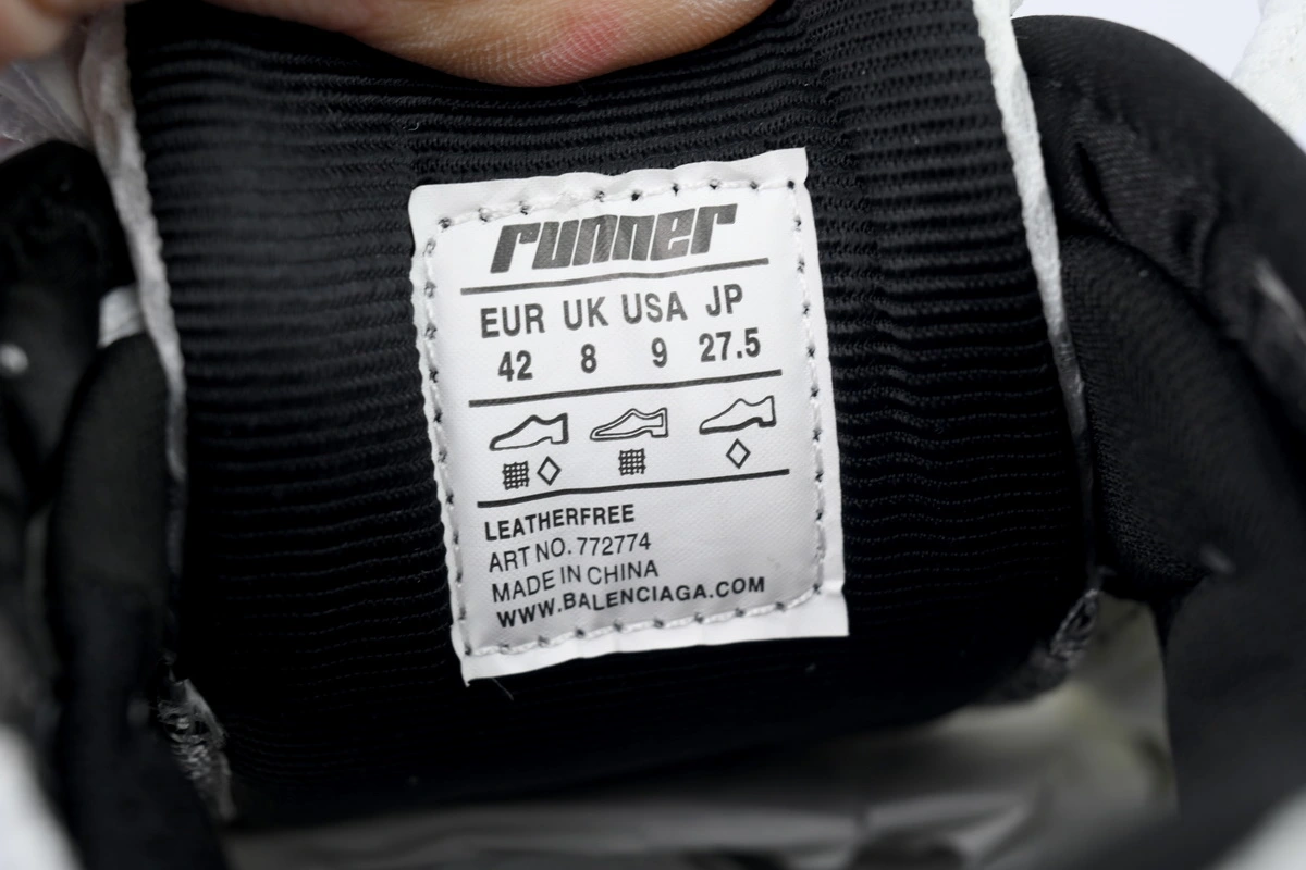 Balenciaga Runner Sneaker White Yellow Blue 772774 W3RMU 9074