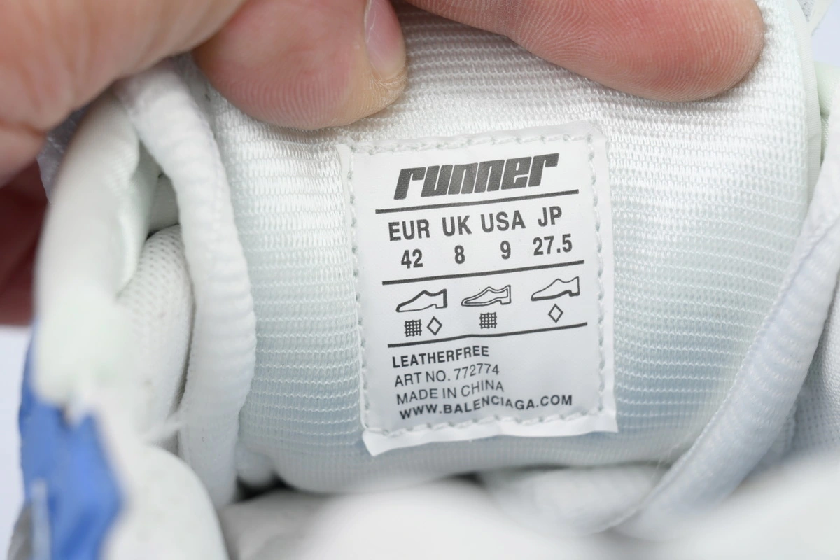Balenciaga Runner Sneaker Worn Out Blue Grey 772774 W3RNY 4912