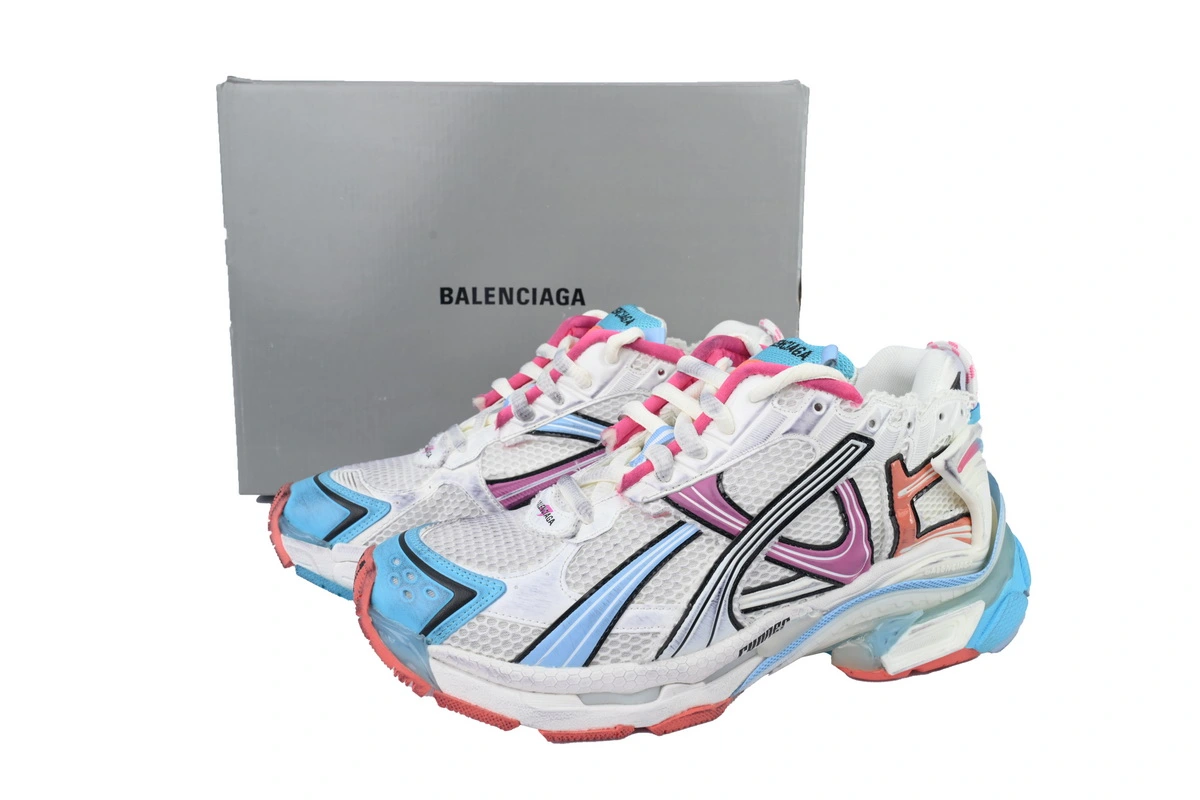 Balenciaga Runner Sneaker Grey Multi Color 772767 W3RMU 9458