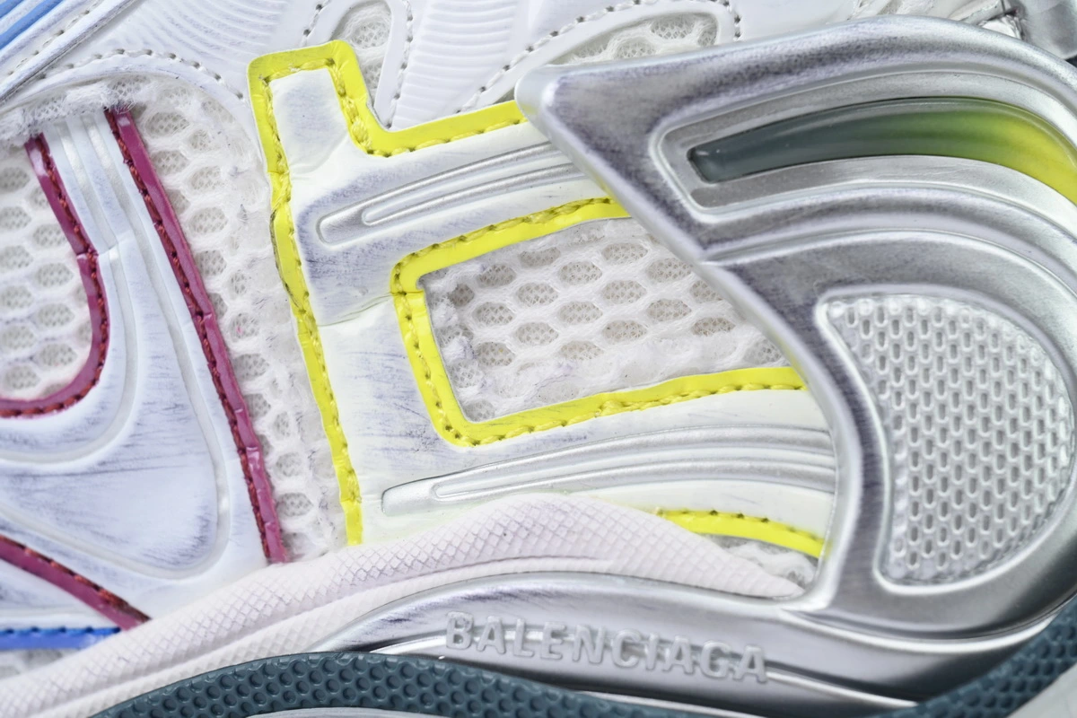 Balenciaga Runner Sneaker White Purple Blue 772767 W3RMU 9547