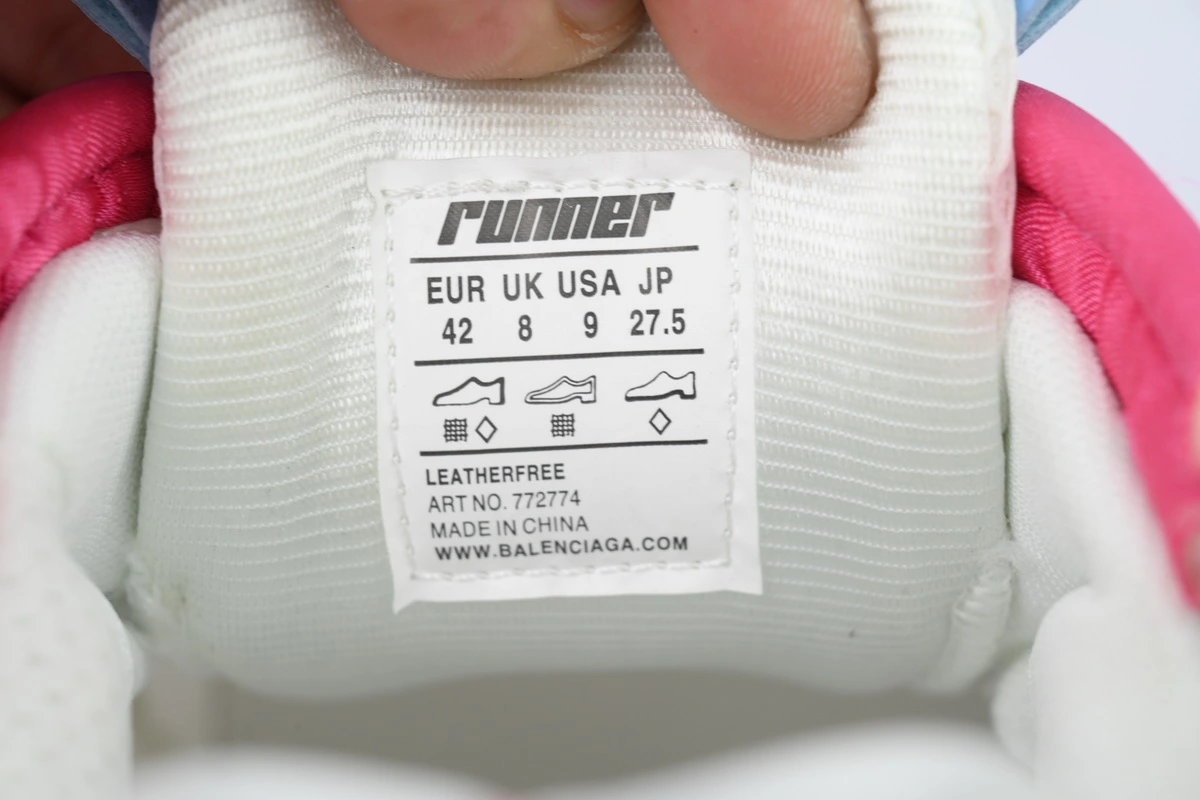 Balenciaga Runner Sneaker Grey Multi Color 772767 W3RMU 9458