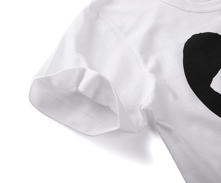 Comme des Garcons Play Damen Schwarz Heart T-shirt