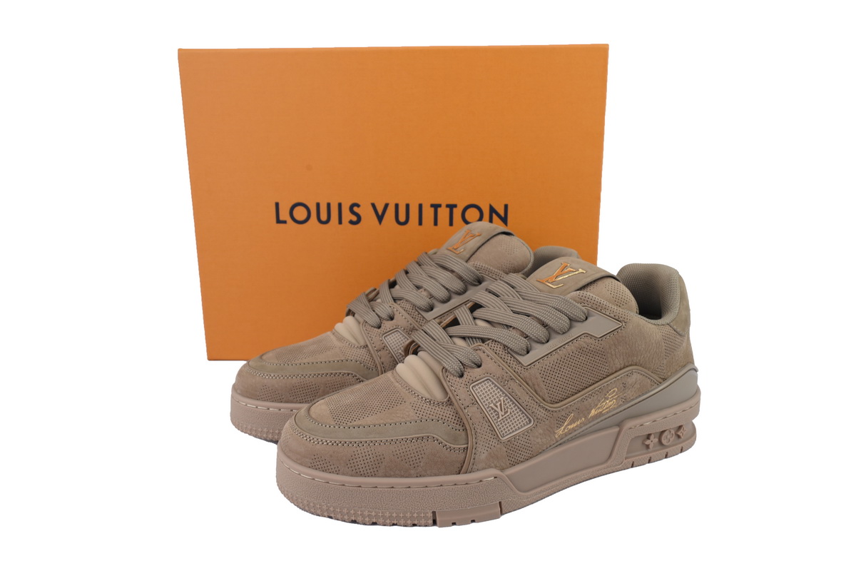 Louis Vuitton Trainer Brown Small Embossing