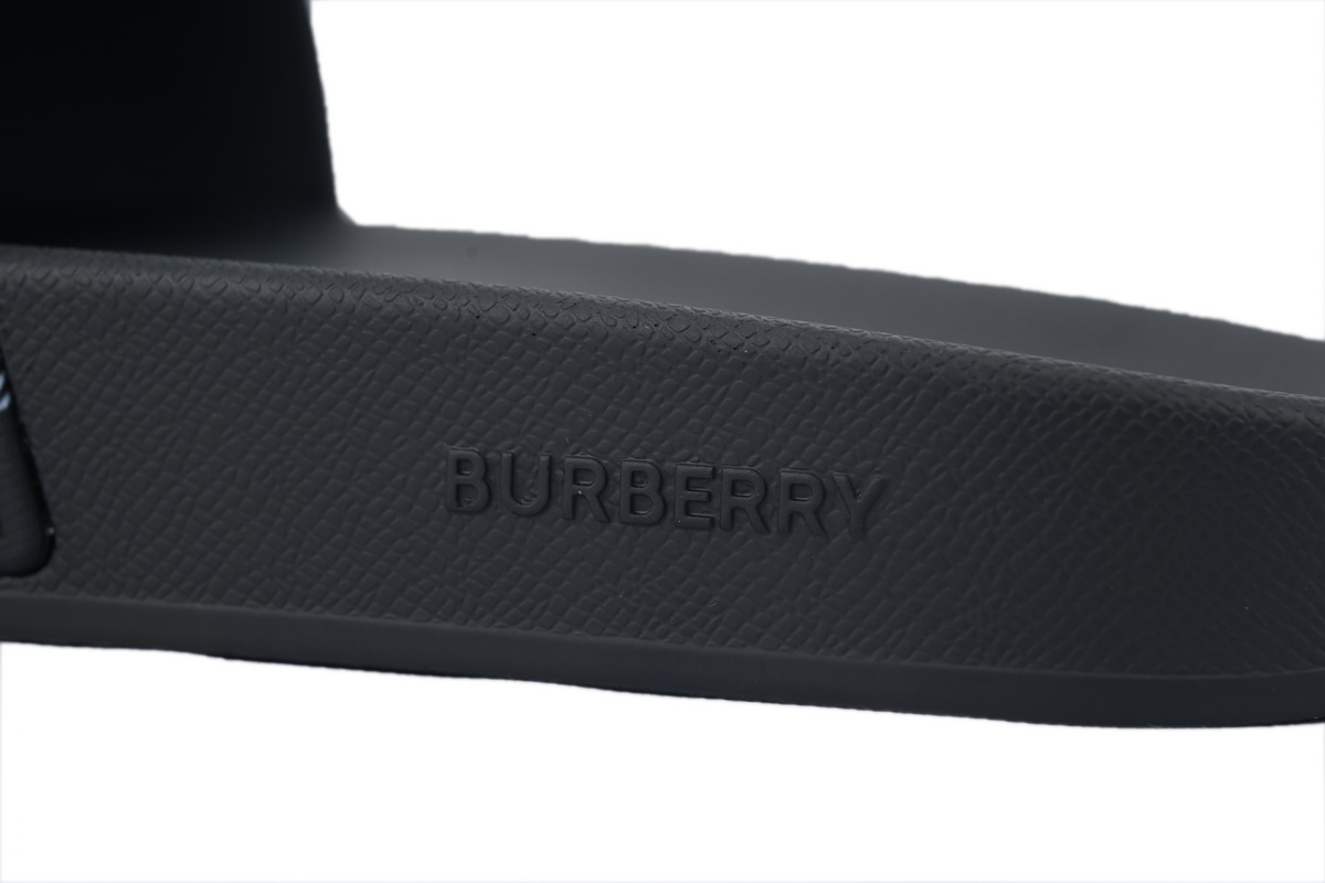 Burberry Check Slides Black