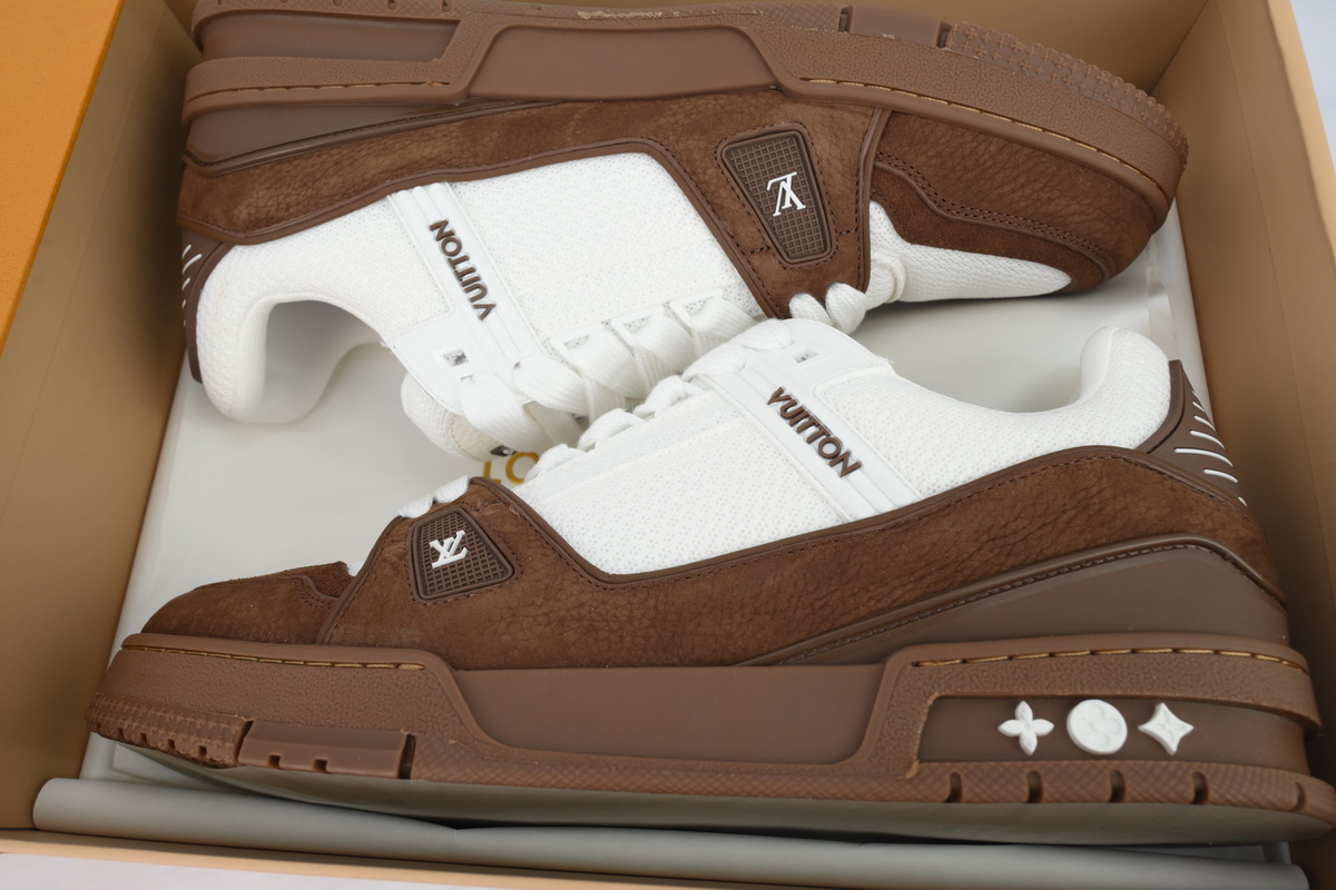 Louis Vuitton Sneakers LV Trainer White Brown