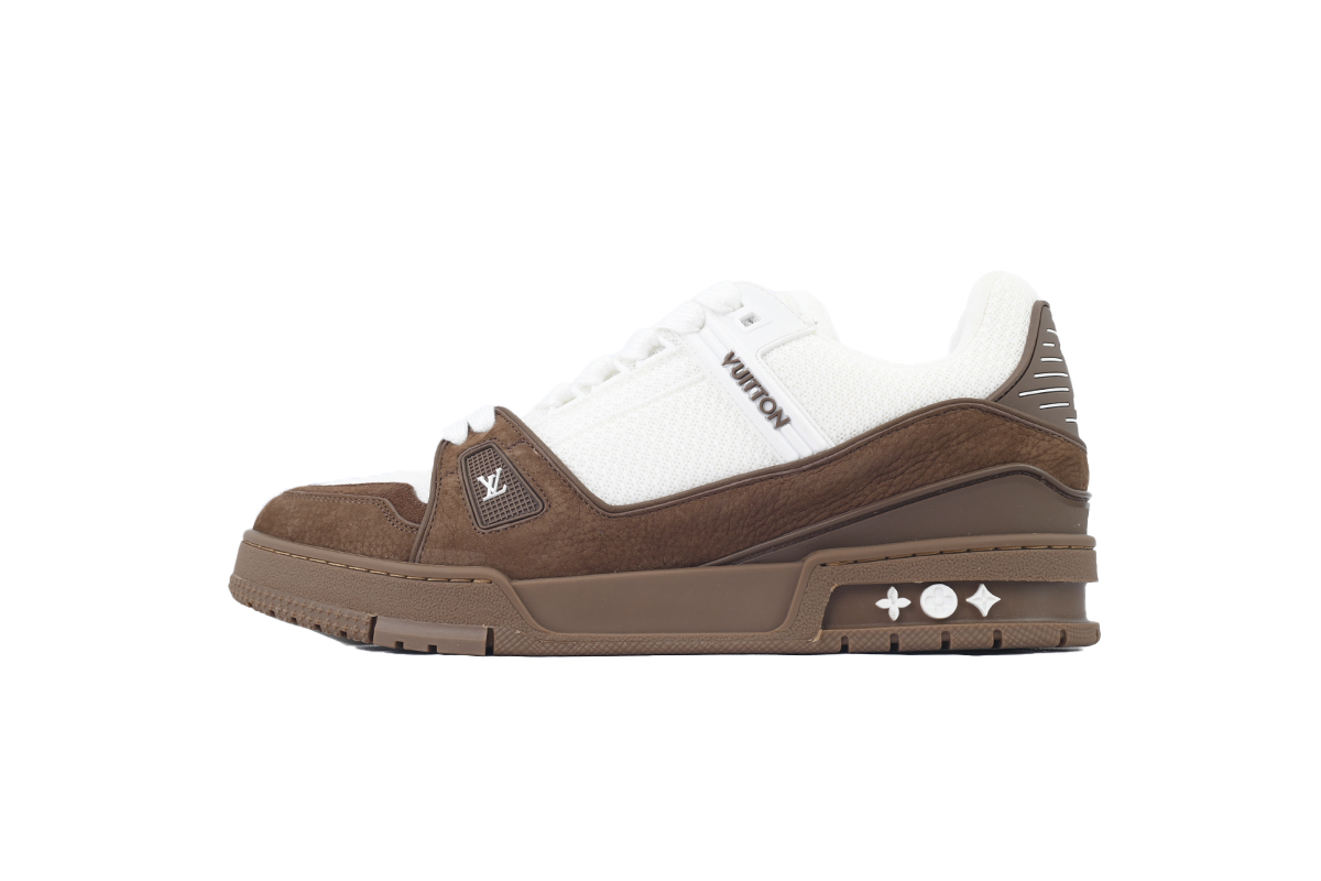 Louis Vuitton Sneakers LV Trainer White Brown