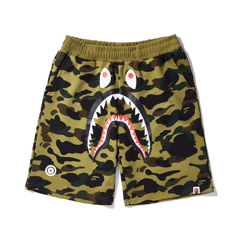 BAPE Camo Shark Sweat Shorts