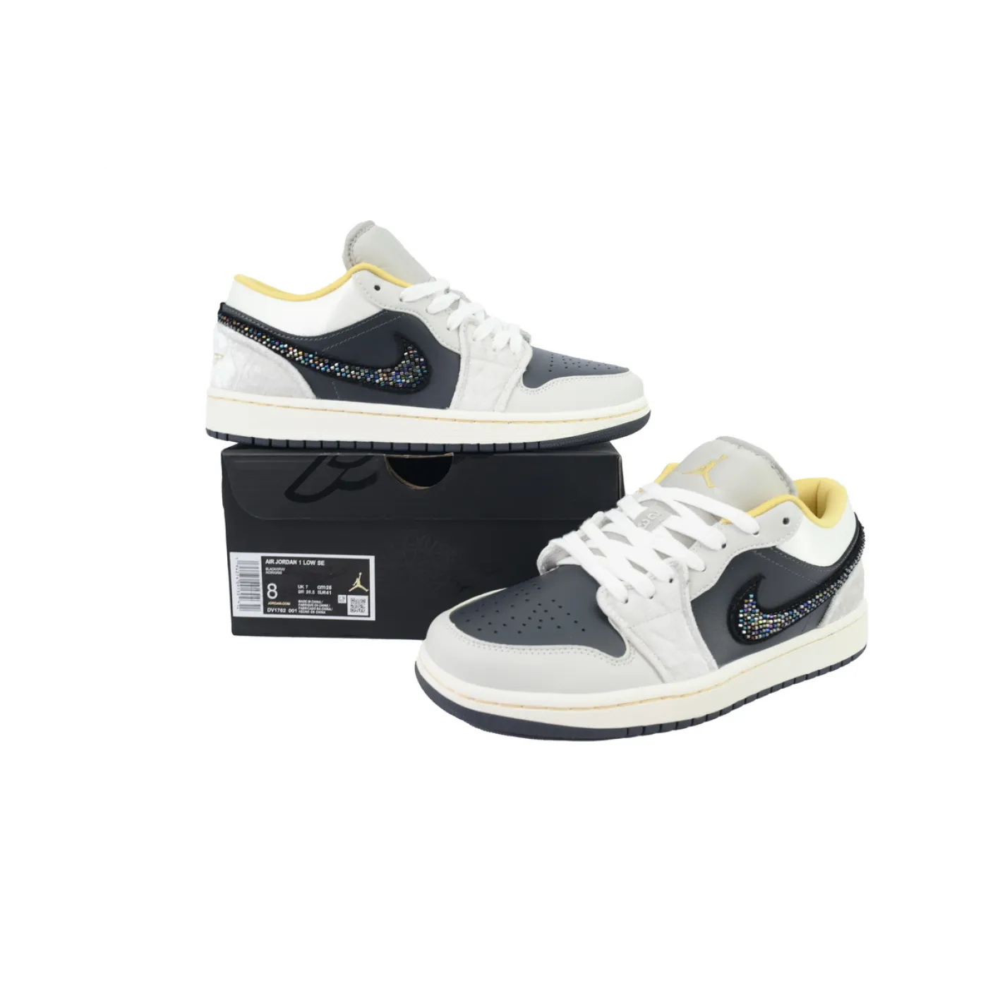 Air Jordan 1 Low SE Beaded Swoosh DV1762-001