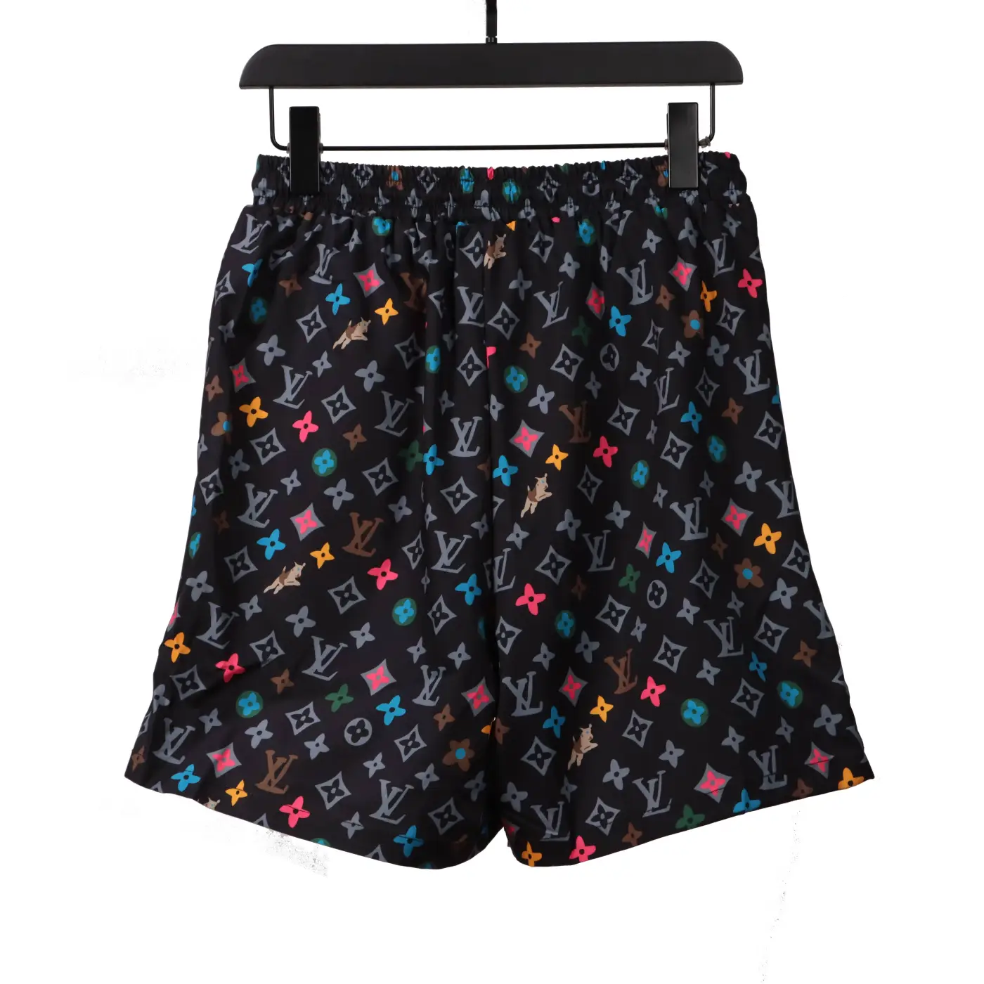 Louis Vuitton Multicolor Logo Jacquard Beach Shorts