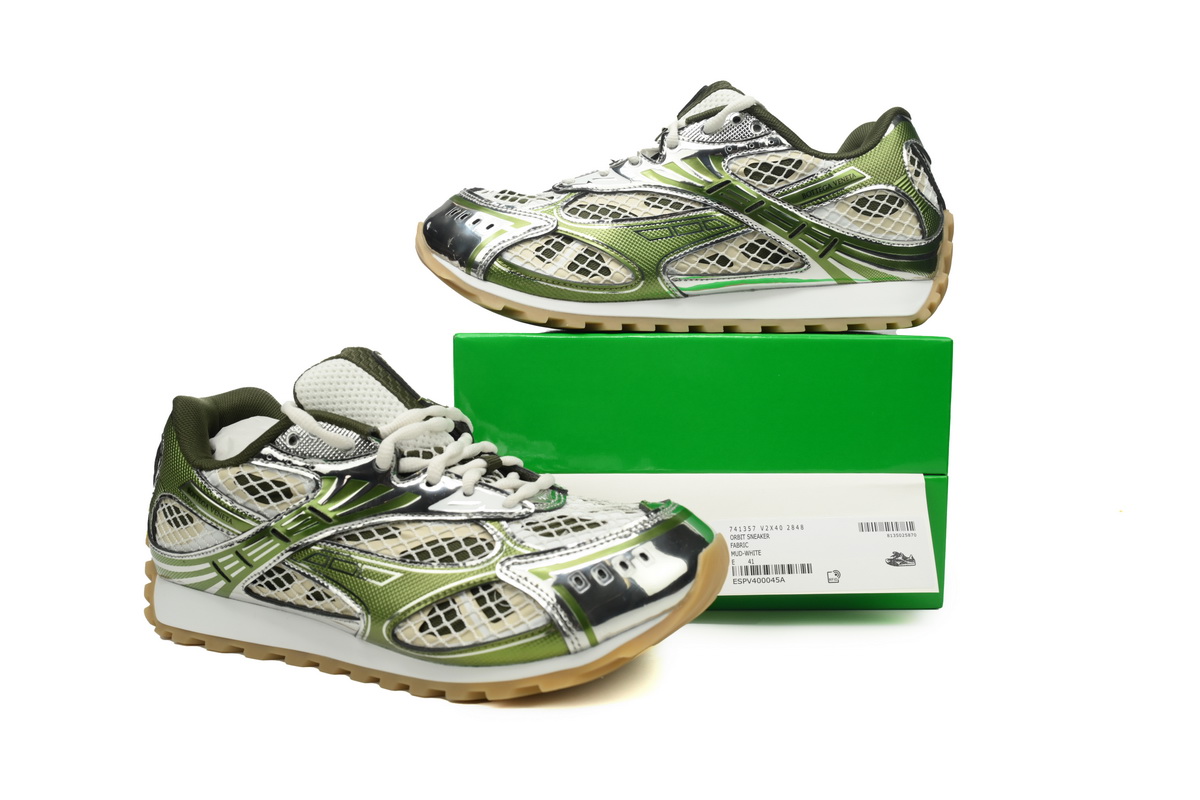 BOTTEGA VENETA Orbit Sneakers Olive Green