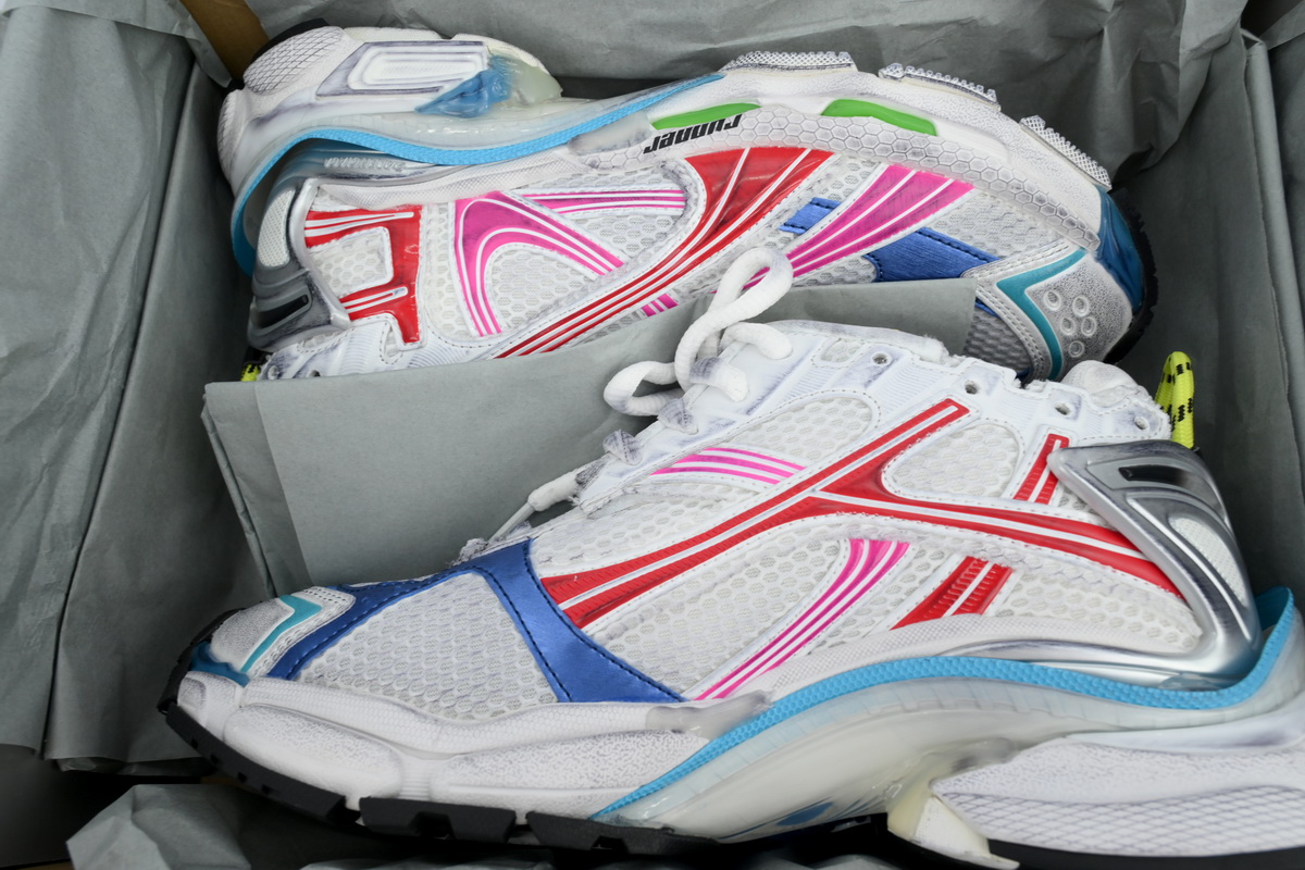 Balenciaga Runner Sneaker White Multi Color 772774 W3RBW 9645