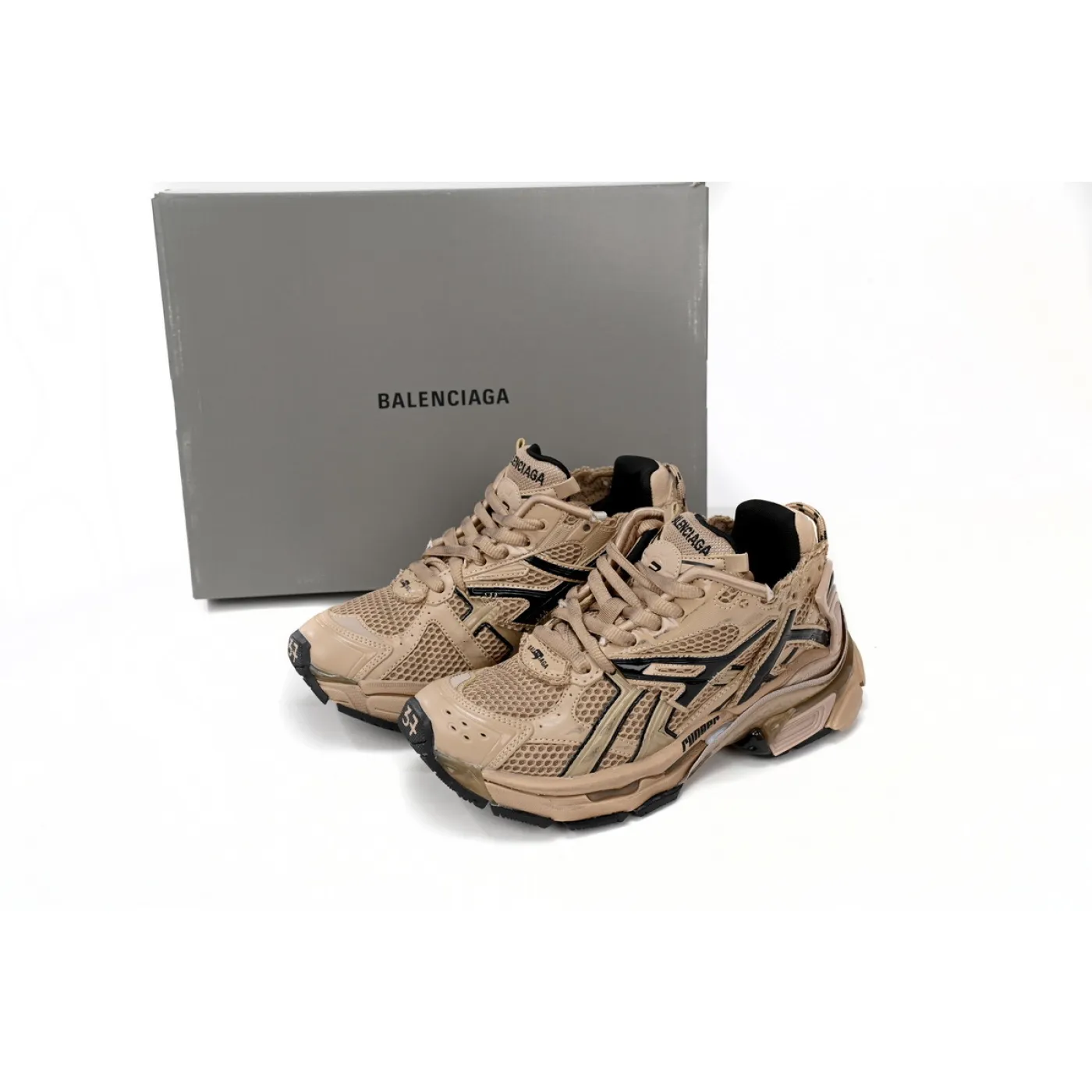Balenciaga Runner Sneaker Dark Brown 677402W1RA80125