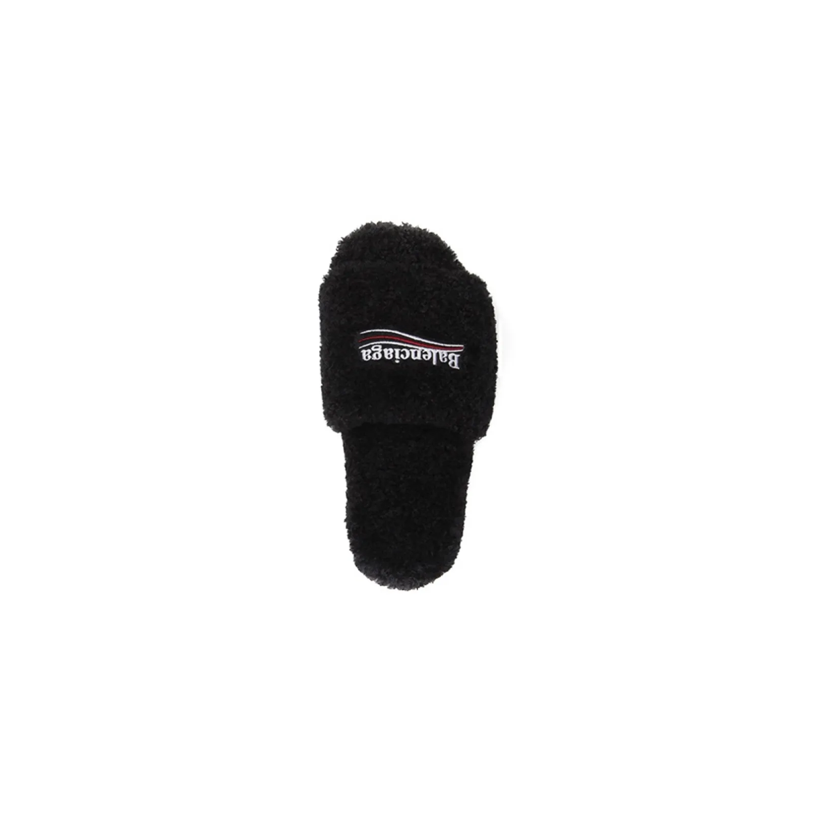 Balenciaga Furry Slide Black