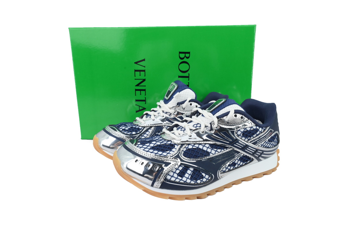 BOTTEGA VENETA Orbit Sneakers Deep Blue Silver