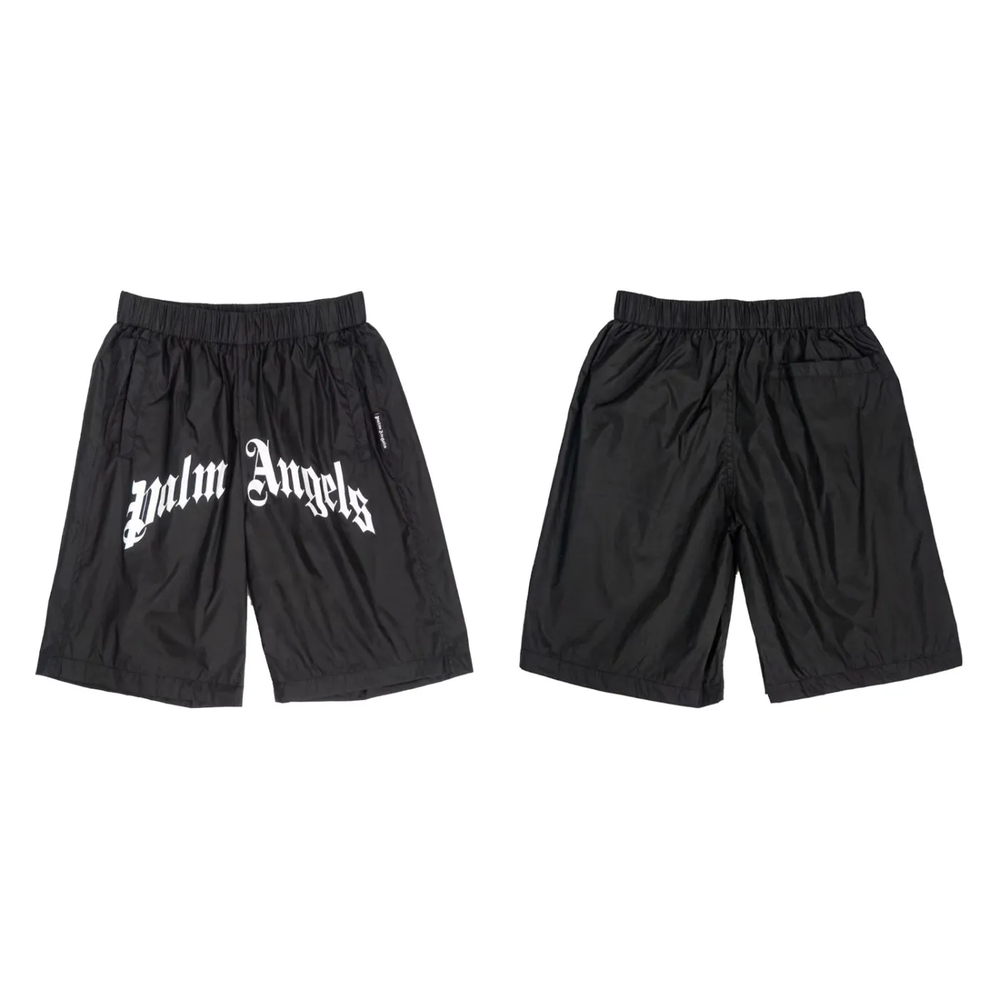 Palm Angels Curved Logo Bold Swim Shorts