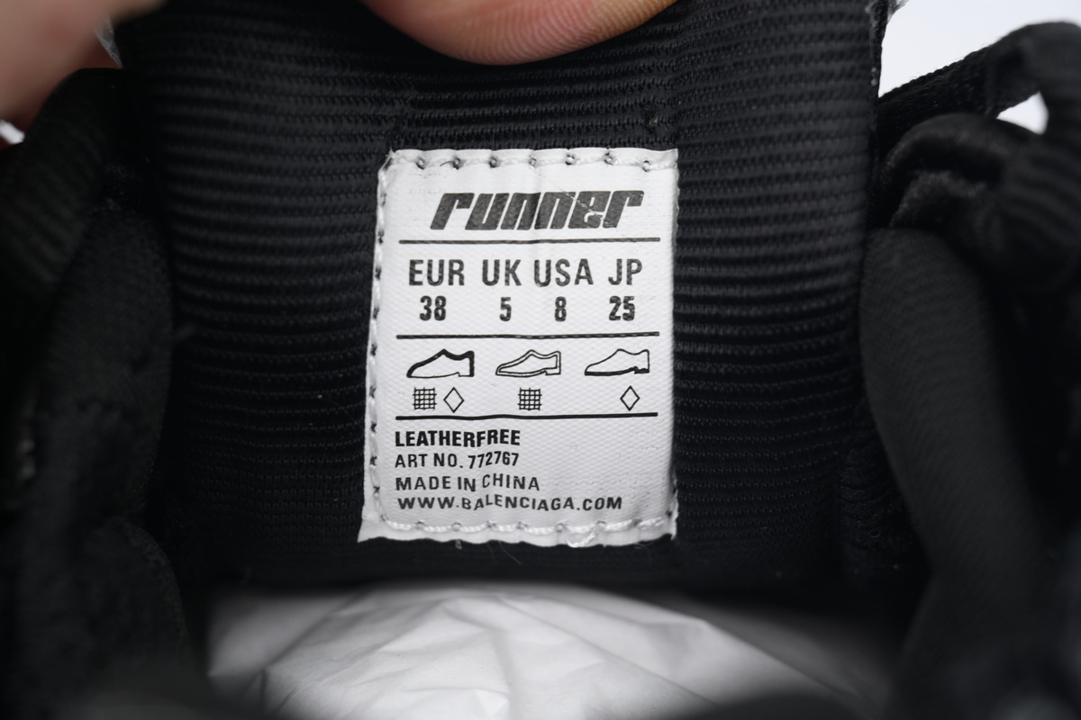 Balenciaga Runner Sneaker Dark Gray 772767 W3RNY 0322