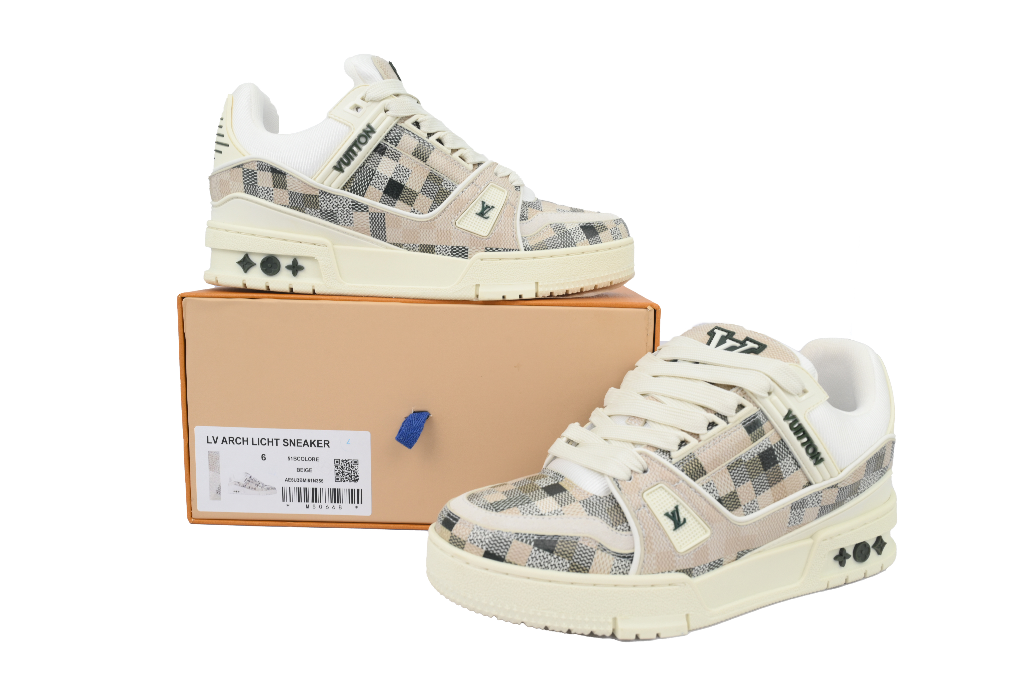 Louis Vuitton Sneakers LV Trainer Grey White Grid