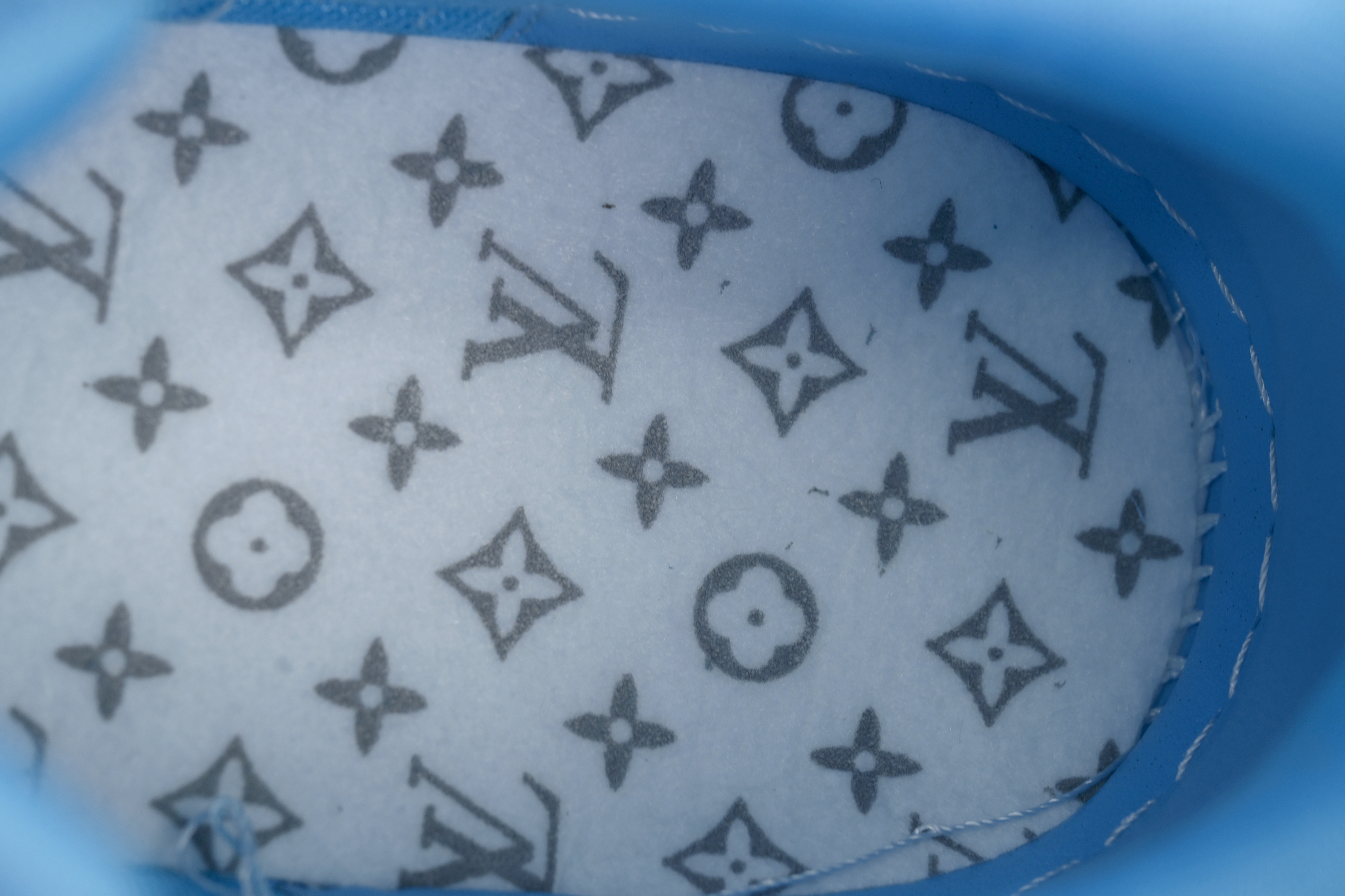 Louis Vuitton Blue Lychee Patent Leather